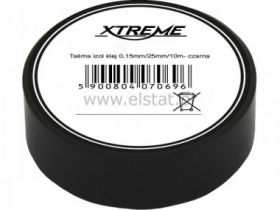 Taśma izolacyjna 0.15 x 25mm; 25m; czarna szeroka