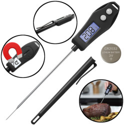 Termometr LCD szpilkowy BLACK ULTRA szybki -50 do +300, kuchenny do mi