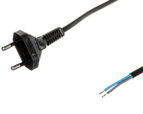 Przewód przyłączeniowy bez wyłącznika 250cm czarny SP-250/2X0,75/-CZN YNS10000454