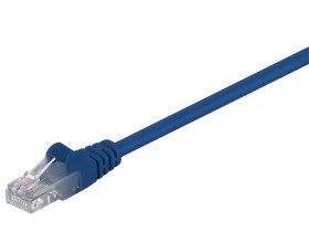Kabel Patchcord CAT 5e U/UTP RJ45/RJ45 0,25m niebieski