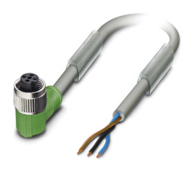 Przewód czujnik-siłownik ze złączem Złącze M12 liczba rdzeni 3 długość 3m Rodzaj A Żeńskie