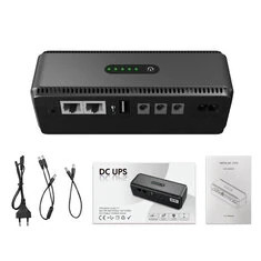 DCL-18W Mini Zasilacz DC UPS 18W 8800mAh/10400mAh USB typu C 5V/2A DC POE 15V/0.6A 24V/0.4A Wejście 100-240V dla urządzeń siecio
