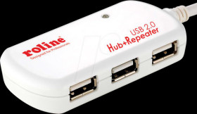 12.04.1085 USB 2.0 hub, 4 port, amplifier, 12 m