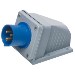 Europa IAP323P 230V 2P&#x2B;E 32A Blue IP44 Appliance Inlet 2.5 - 6mm Cross Section