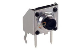 MIKROPRZEŁĄCZNIK 90st 8.0x8.0mm h=4.35mm PRZYCISK CZARNY
