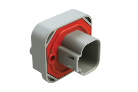 Złącze samochodowe 4-pinowe Amphenol Industrial 2-rzędowe Męski 13A AT Montaż na kołnierzu Złącze samochodowe