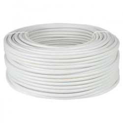 Kabel warsztatowy OWY / H05VV-F 2x0,75mm2 biały 300/500V giętki linka Elektrokabel /25m/