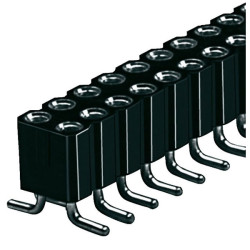 Fischer BLY 6 SMD 20 Precision Contacts Female Header 1x20 Horizontal 2mm Gold