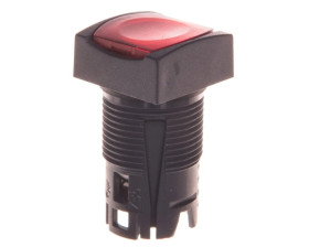 Napęd przycisku czerwony z podświetleniem z samopowrotem ZB6CW4