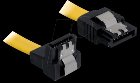 82469 Cable SATA 10cm yellow un/ge Metall