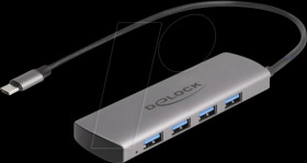 64293 USB 3.1 hub, 4 port, USB-C to 1x C, 4x A