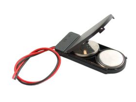 KOSZYK NA 2 BATERIE CR2032 Z WŁĄCZNIKIEM (KOSZ-06346)