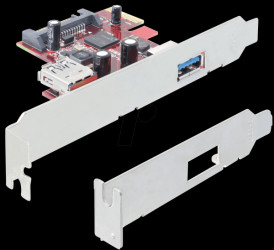 89273 Delock PCI Express card &gt; 1 x external 1 x internal USB 3.0
