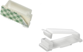 Spinka do kabli 13.8mm 45.5 x 32 x 19mm materiał: Nylon 66 Naturalny Płaski zacisk kablowy +85°C