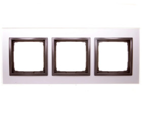 Simon 54 Nature Ramka potrójna szkło BURZOWA CHMURA DRN3/72