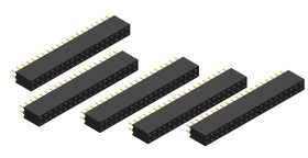 Opencircuit Female header 2x20 pin - 2.54mm - 5 pcs