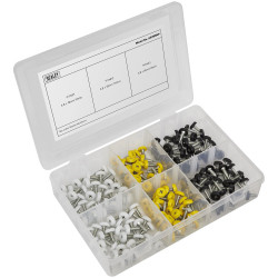 Sealey AB195NP Numberplate Screw Assortment 195pc 4.8mm x 18mm - Enclosed Head
