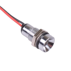 Q8R5CXXSR06E Super Bright Red Recessed 8mm 6VDC LED Panel Indicator IP67 APEM