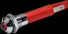 19510430 LED signal light, 5 mm, red, 230 V, outdoor reflector, Ø8 mm, 22