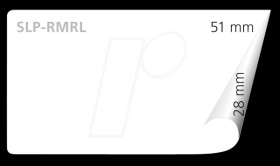 42100637 Multipurpose label white/28 mm x 51 mm