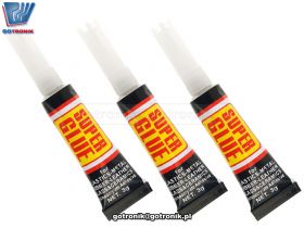 Super Glue klej uniwersalny 3g - 3 sztuki