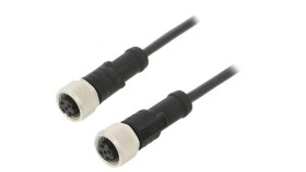 M12d04fl12dflsb001 Kabel Do Czujników/Automatyki 4Pin M12-M12 Kod D-Ethernet
