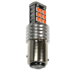 Dioda LED BAY15D 21SMD3528 CANBU S 1157 czerwona 2-włóknowa żarówka