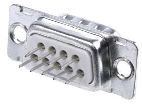 Złącze D-Sub 9-pinowe Męski Proste Przewlekany raster 2.74mm Złoto na niklu