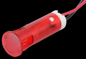 QS83XXR12 Indicator LED, 12 V DC, 8 mm, wired, red