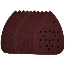 Draper 43026 Detail Sanding Sheets-Hook &amp; Loop 140mm 80 Grit SSD3 10Pc