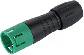 Plug, 4 pole, solder connection, snap lock, straight, 99 9209 070 04