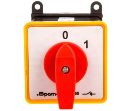 Łącznik krzywkowy 0-1 4P 63A na szynę SK63-2.8210BS04