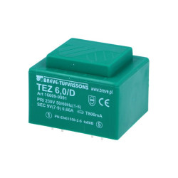 TEZ6/D/9V 6VA Transfor. zalewany 230V / 9V