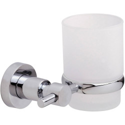 tesa 40284-00000-00 LOXX tumbler Adhesive chrome/satin no-drill mount