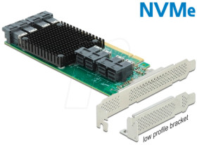 90504 PCIe x16 &gt; 8 x SFF-8643 NVMe