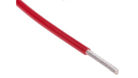 Przewód Do Urządzeń Ptfe Ptfe Czerwony, 25M 0,22 Mm2 7/0,2 Mm, 300 V, -75 ›...