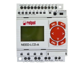 Przekaźnik programowalny 24V DC 8we, 4wy z wyświetlaczem i klawiaturą NEED-24DC-22-08-4R-D 859359