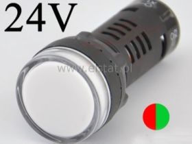 Kontrolka czerwono-zielona; Uz=24V; śr. 22mm