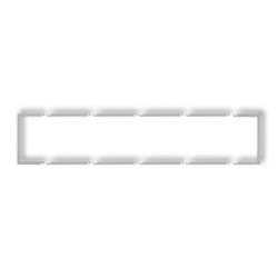Ramka wypełniająca pięciokrotna serii DECO srebrny metalik 7DRW-5
