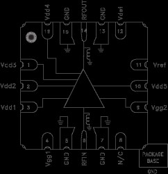 2 Watt Power Amplifier SMT, 15 - 20 GHz