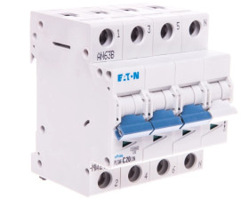 Wyłącznik nadprądowy 3P+N C 20A 10kA AC PLSM-C20/3N-MW 242544