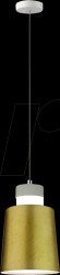 3928 Pendulum light, 7 W, 400 lm, 4000 K, circular, gold