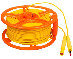 Przewód pomiarowy 50m na szpuli /wtyki bananowe/ WAPRZ050YEBBSZ