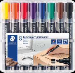 350 WP8 Permanent marker, 2 mm, set of 8 colours