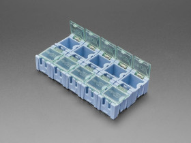 Adafruit Tiny Modular Snap Boxes - SMD component storage - 10 pack