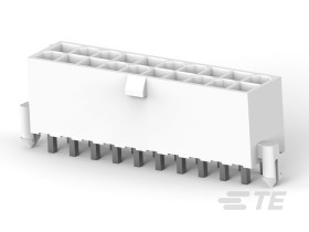 Listwa stykowa PCB 20-pinowe VAL-U-LOK raster: 4.2 mm Pionowy 2-rzędowe TE Connectivity Płyta60 V W osłonie