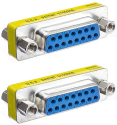Adapter komputerowy DB15F / DB15F (gniazdo-gniazdo)
