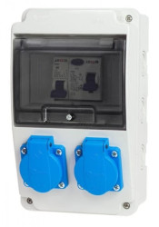 Rozdzielnica budowlana 5M 2x230V +zabezpieczenia IP44 RSK002FC001