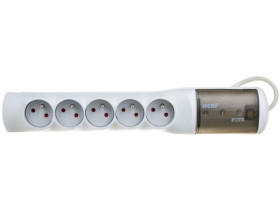 Przedłużacz przeciwprzepięciowy 5-gniazd z/u ACAR XP ULTRA 1,5m szary