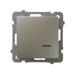 AS Łącznik pojedynczy z podświetleniem satyna light ŁP-1GS/m/45